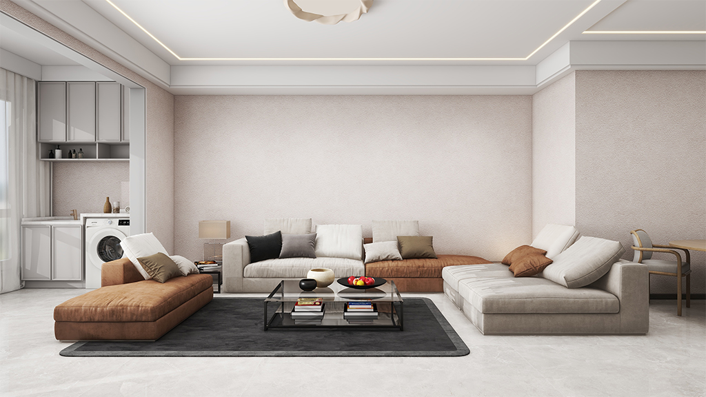 美轮美奂艺术涂料案例分享--湖北武汉-贤良楼-轻奢三室一厅